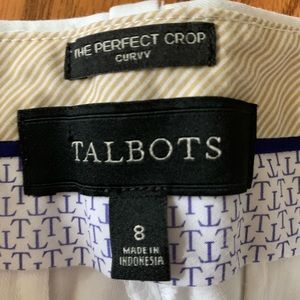 Talbots Curvy perfect crop size 8